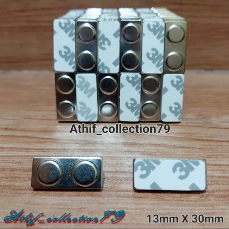 

MAGNET PAPAN MAGNET NAME TAG UKURAN 13X30MM PLUS LEM