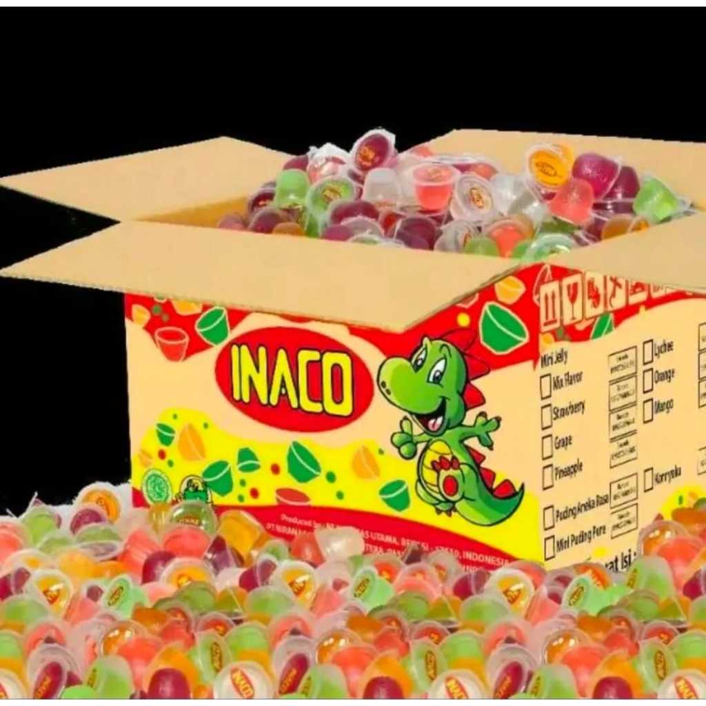 

Inaco Jelly 1000grm / Inaco jelly Rasa Buah 1kg