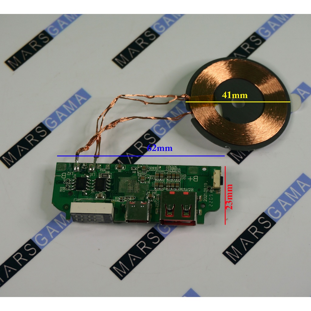 Modul PB LCD Power Bank wireless VOOC Fast Quick charger 22W QC3.0 PD3.0 QC4.0 Qualcomm