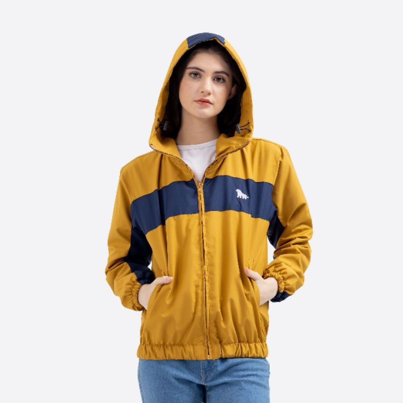 Delirium Herren Mustard Windbreaker Hoodie