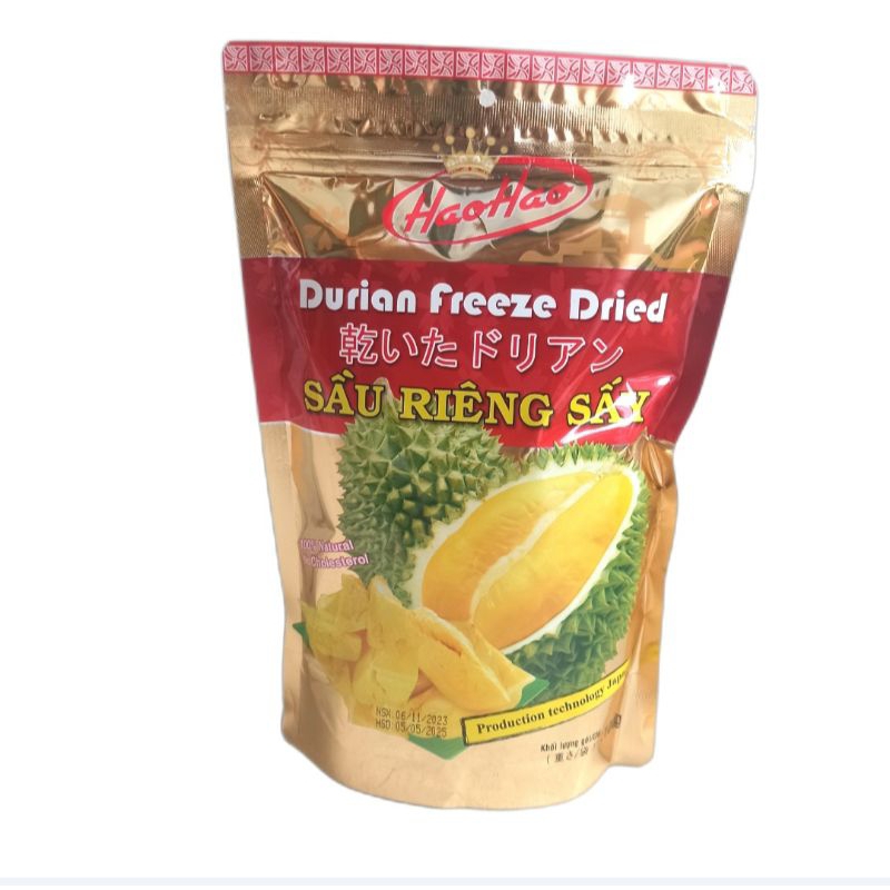 

Hao Hao Vietnam Durian Freeze Dried Original Pouch 100g / Durian Freeze Dried Pouch 100g