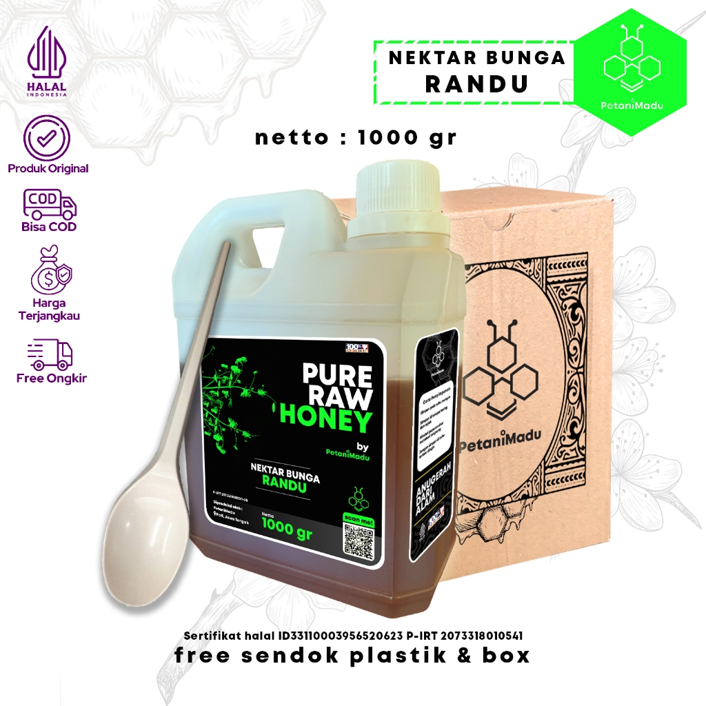 

Madu Murni Asli Madu Randu 1 Kg - Raw Honey