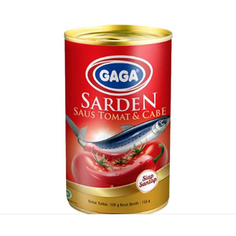 

GAGA Sarden Saus Tomat & Cabe 155g