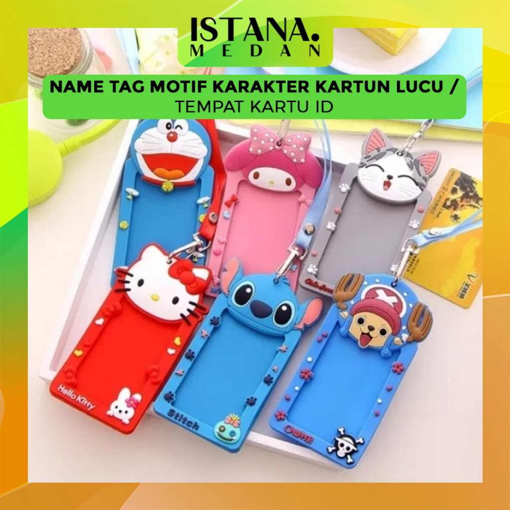 

NAME TAG MOTIF KARAKTER KARTUN LUCU / TEMPAT KARTU ID