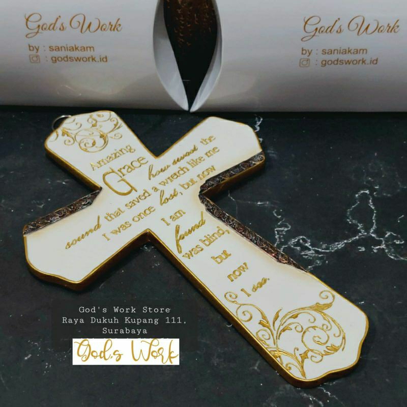 Salib Gantung Amazing Grace