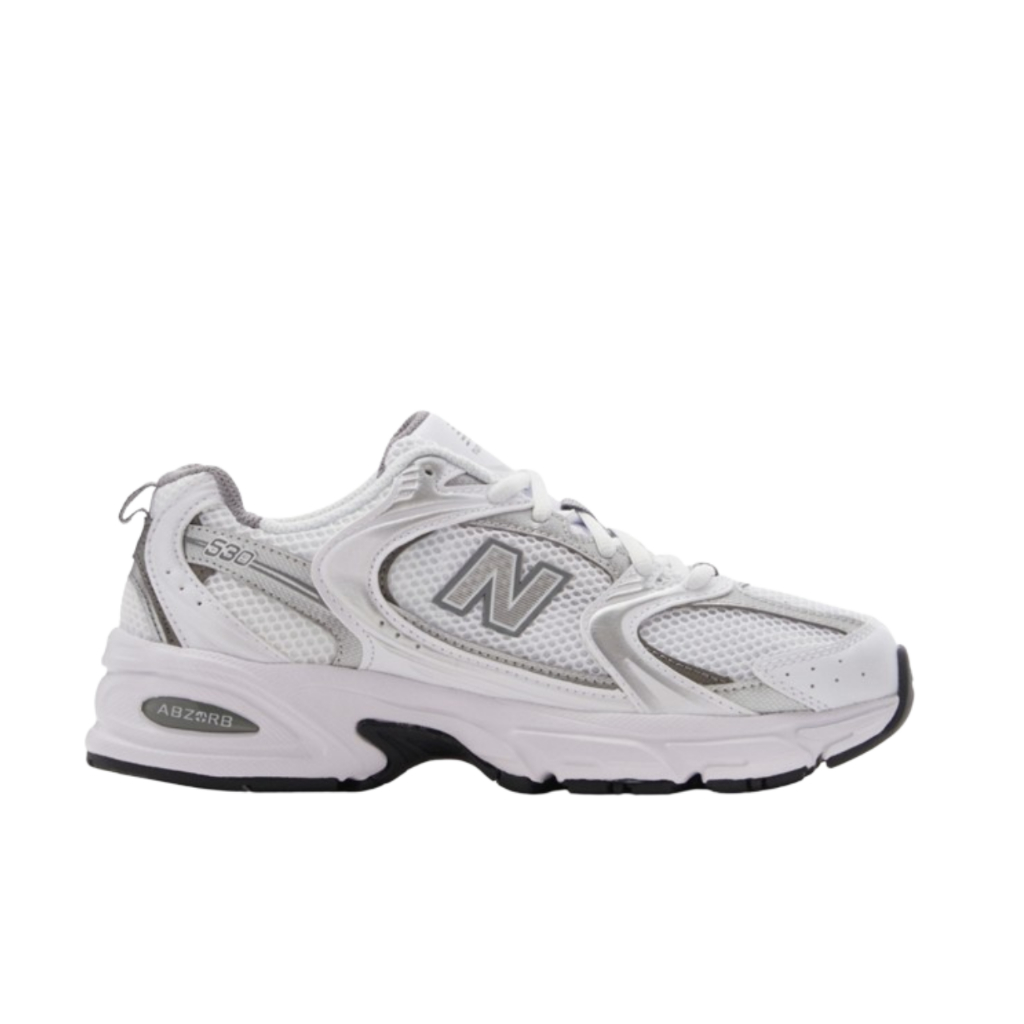 New Balance 530 White Silver Metallic