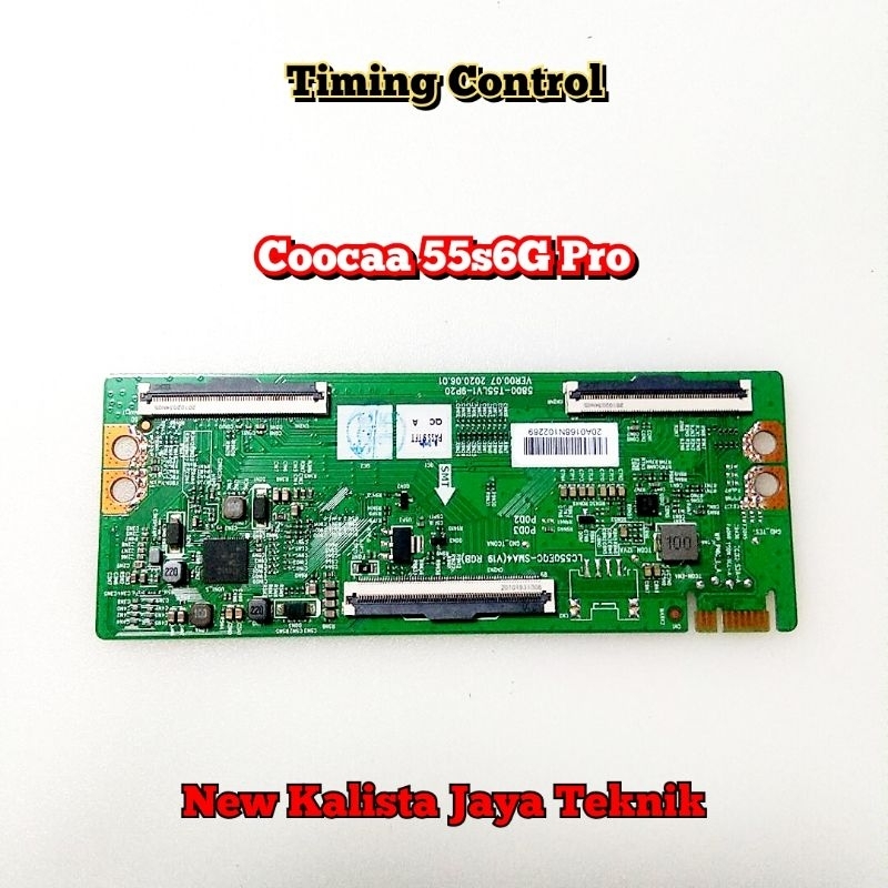 TCON COOCAA 55S6G TICON 55S6 ORIGINAL 5800-T55LV1-9P20 TIKON COOCAA 55S6G PRO TIMING CONTROL 55S6G T