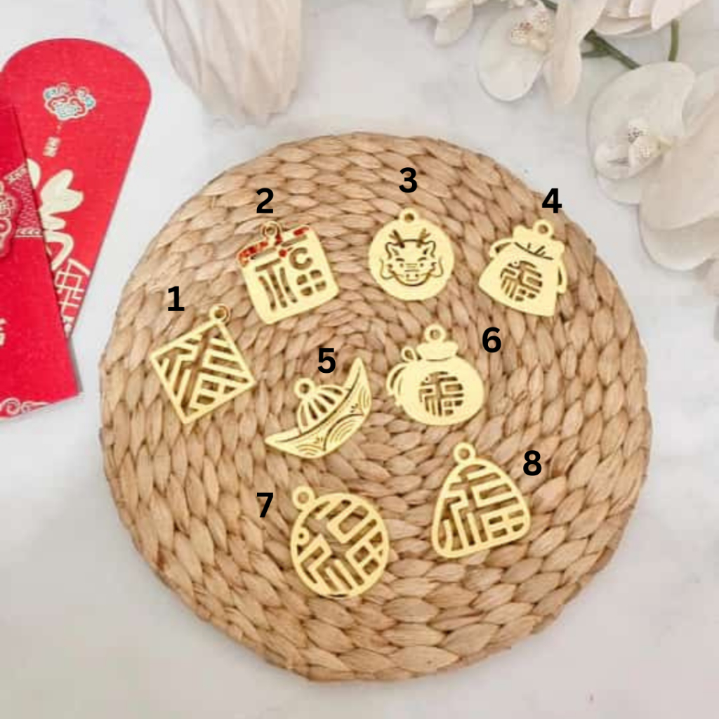 

Hang Tag Akrilik Mirror Gold Imlek CNY Hampers