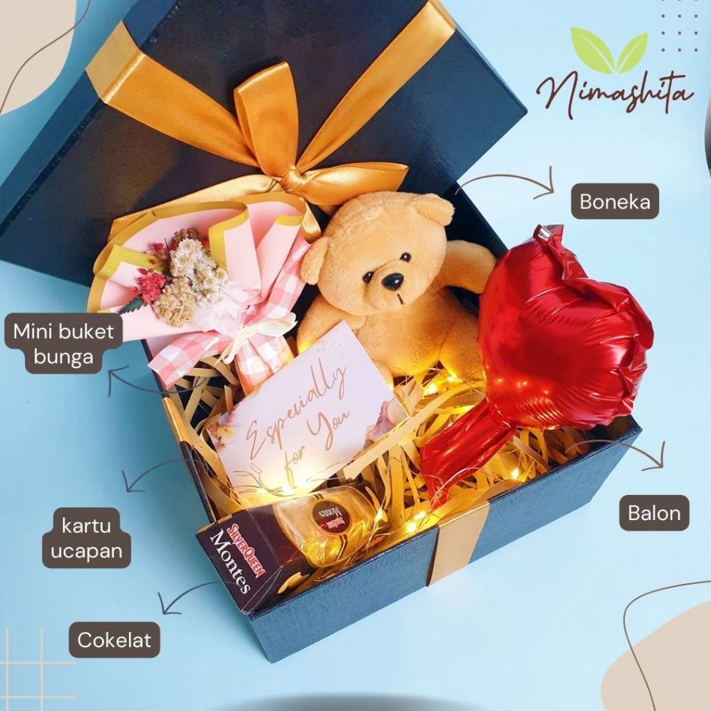 

KADO ULANG TAHUN HAMPER ULANG TAHUN HADIAH ULANG TAHUN CEWEK - Nimashita Gift