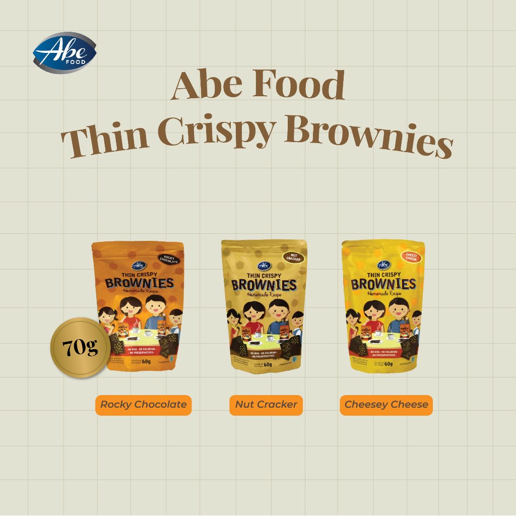 

Brownies Thin Crispy 70gr - Abe Food