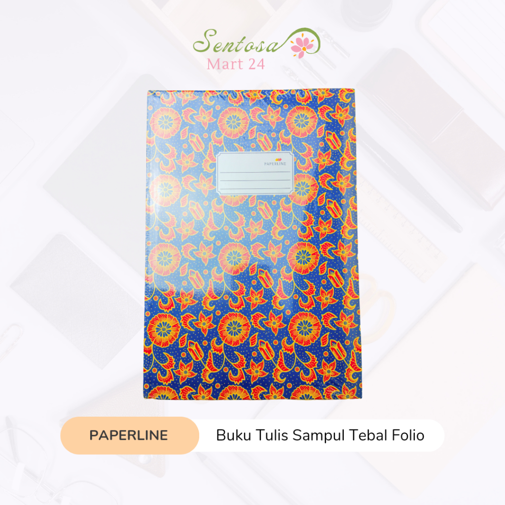 

PAPERLINE Buku Tulis Sampul Tebal/ Hard Cover Folio (1 Pack Isi 3 Buku) - PPL HC 200 F P | SentosaMart24