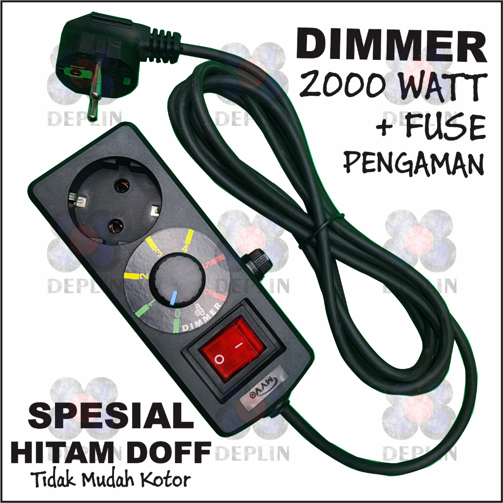 Dimmer 2000 Watt AC Pengatur Kecepatan Gerinda Bor Listrik Mengatur Cahaya Lampu Terminal Listrik