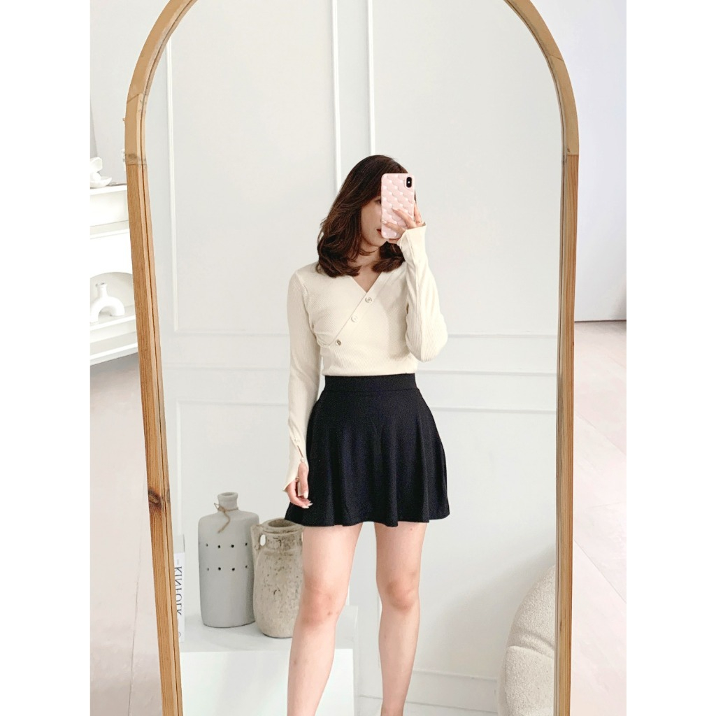 Knit Skirt Rok Pendek Korea Midi Skirt Maxi Skirt Rok Hitam Rok Mini B0280