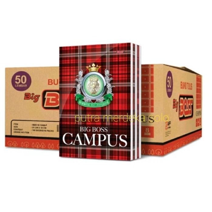 

Buku Tulis SIDU Big Boss isi 50 Lembar - 10 Buku / Sinar Dunia BigBoss Boxy Campus 1 PAK