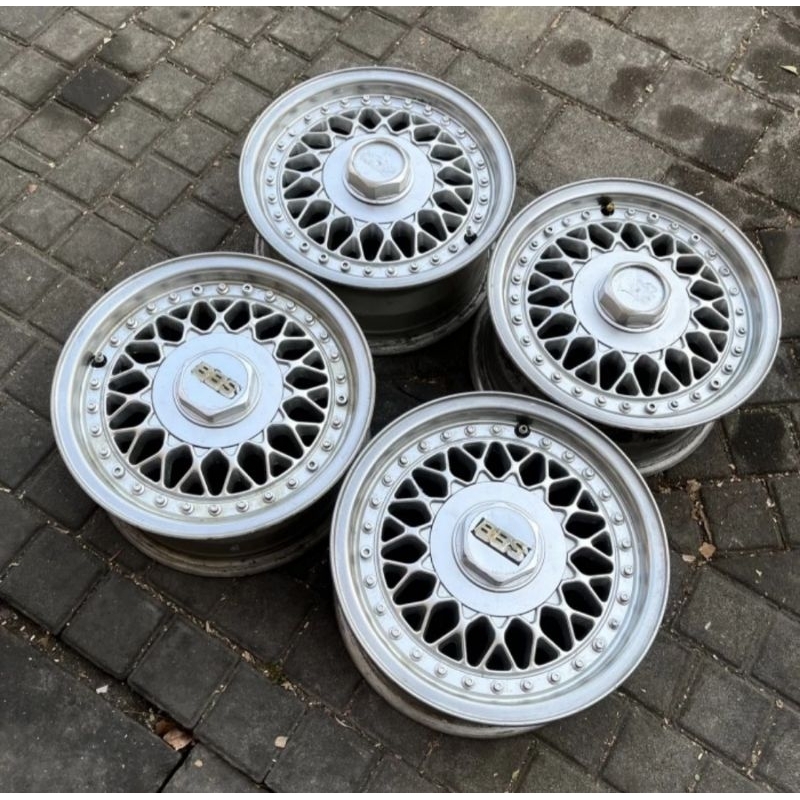 Velg Original BBS RS Ring 13. Made in Germany. Lebar 6 Et 30. Pcd 4x100. For Wuling Ev, Karimun, Sta