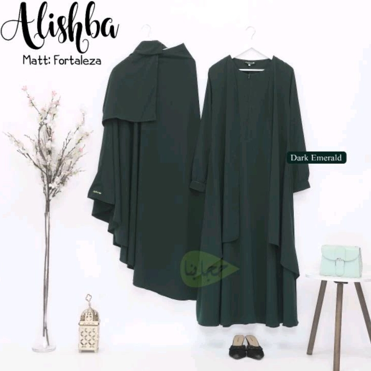 jilbab alishba cantik/ jilbab fortaleza/jilbab emerald by hijabuna