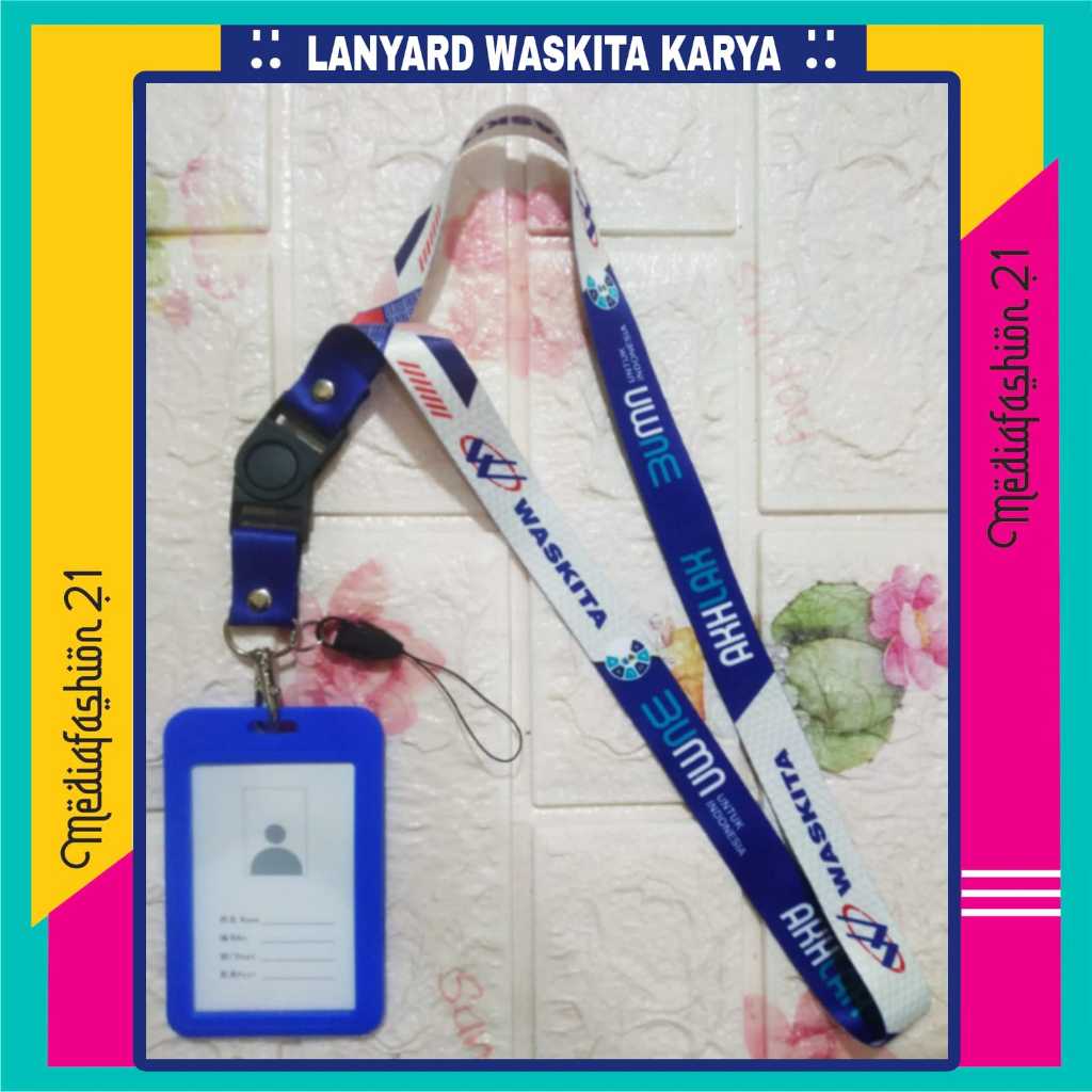 

Lanyard Tali Gantungan ID Card PT WASKITA KARYA (PERSERO) Free Strap Gantungan HP/Flashdisk