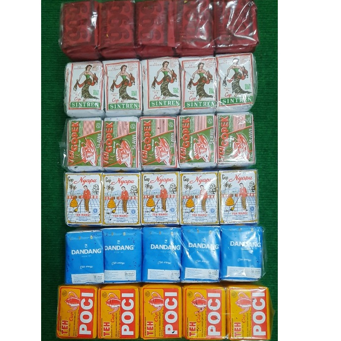 

Paket Usaha Teh Solo 6 Pres isi 60pcs (Sintren, Gopek, Sinten, Nyapu, Dandang Biru, 999)