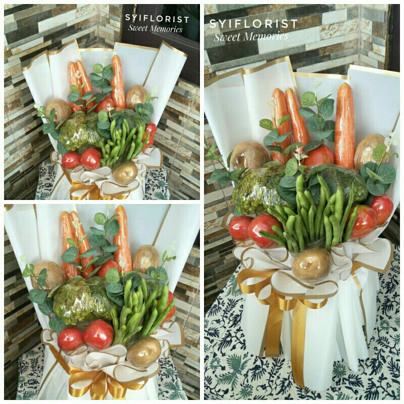 

BUKET SAYUR + EUCALYPTUS ARTIFICIAL UNTUK HADIAH WISUDA, ULTAH, VALENTINE, ANNIVERSARY, HARI IBU DLL