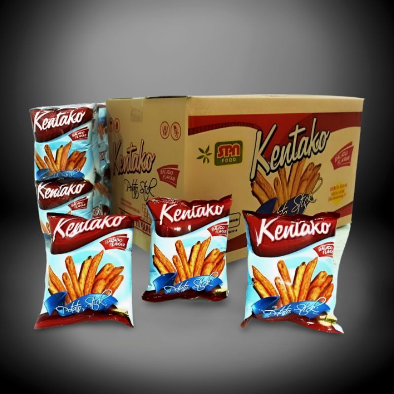 

Kerupuk Snack Kentako Potato rasa Balado isi 40 Pcs @ 20 gr