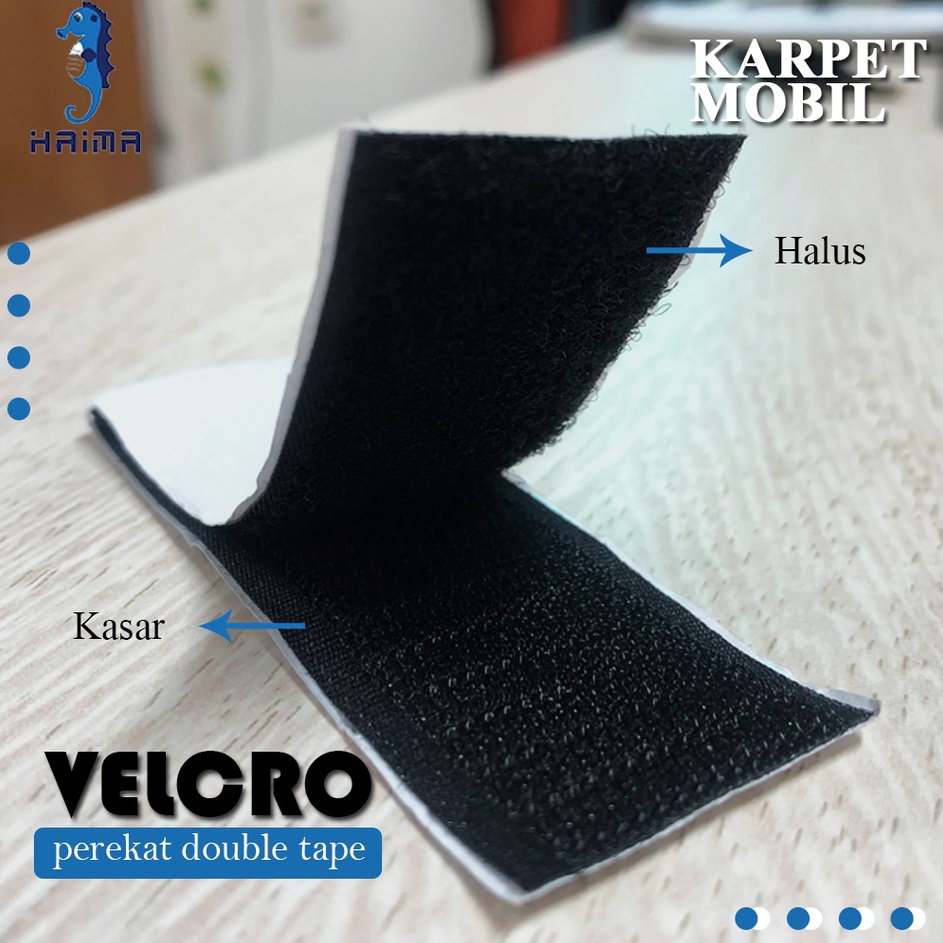 Wq Velcro Perekat Double Tape Perekat Karpet Mobil Haima