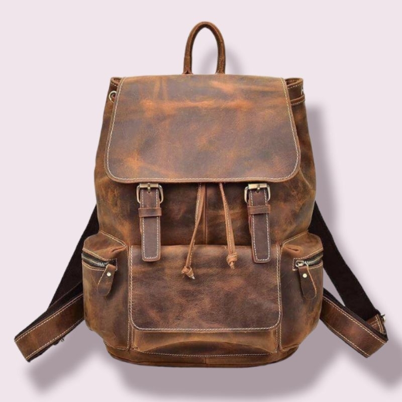CRAZY HORSE COW LEATHER BACKPACK