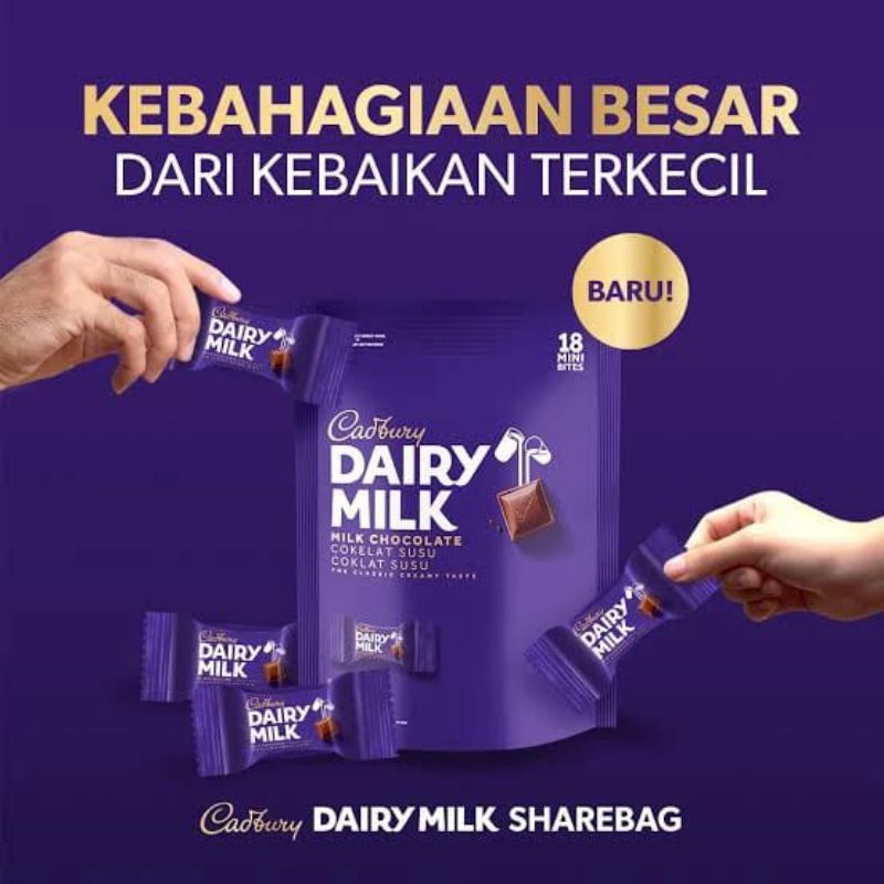 

Coklat Cadbury Share Bag isi 18pcs