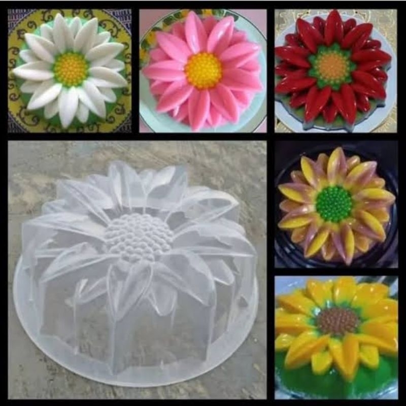 Cetakan Puding Bunga Matahari Teratai Besar