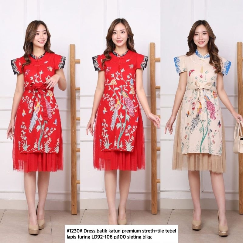 1230 dress batik CNY imlek