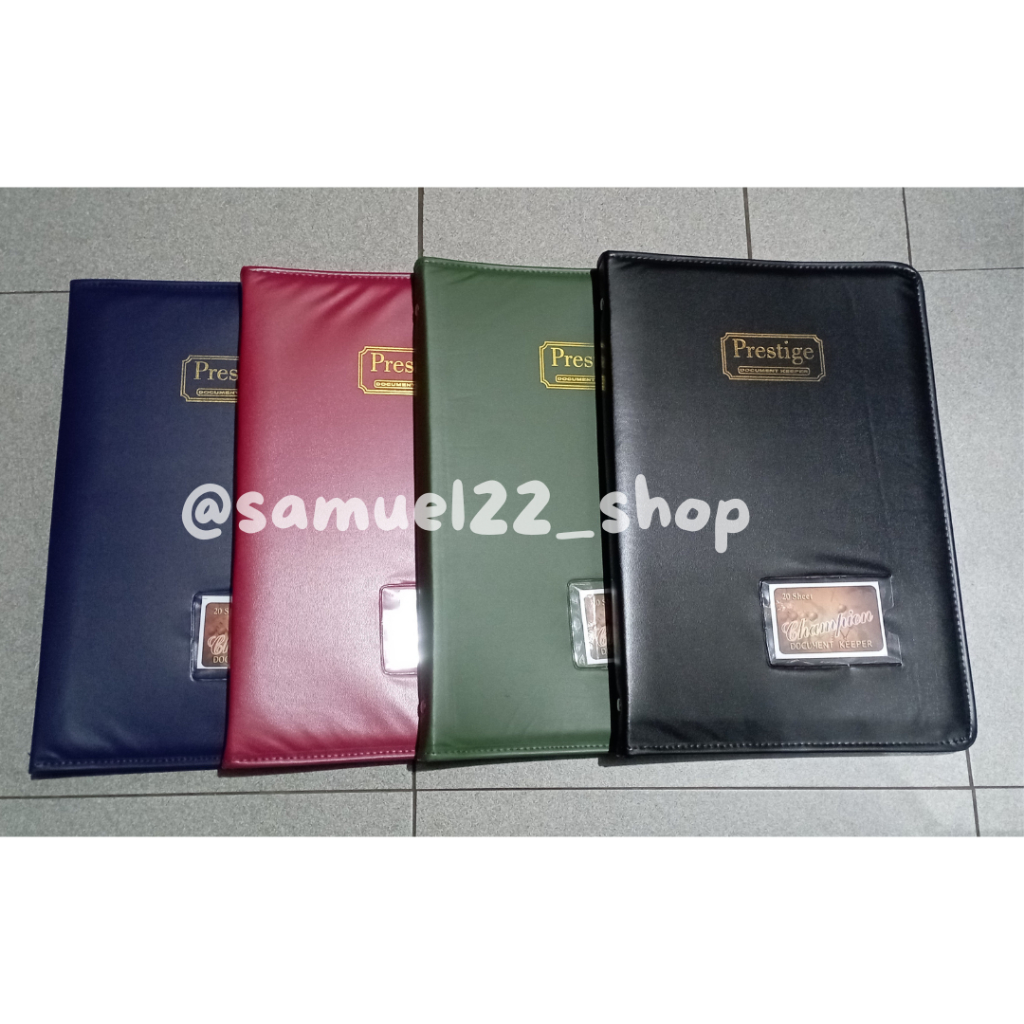 

Map Document Keeper Sleting Folio / F4 Prestige Bahan Kulit