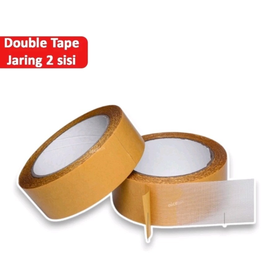 

Selotip solatip Double Tape Kain 2 Sisi Lakban Coklat Super Lengket