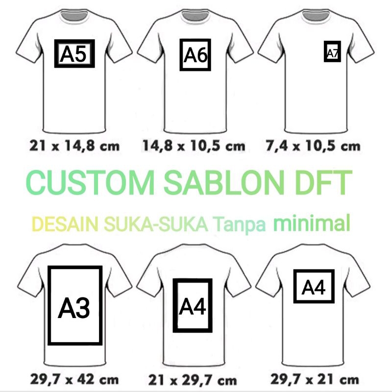 

DTF Sablon Sticker Setrika Custom Satuan Tinggal Press