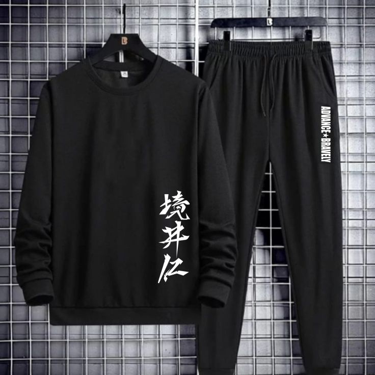 Ready Stok Baju Setelan Atasan Pria NEW KANJI Pria Dewasa  Setelan Outfit  Setelan Celana Joger  Set