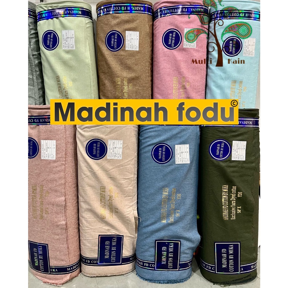 Lariz CodeKwV bahan multi kain katun cotton madina Madinah FODU teregister asli