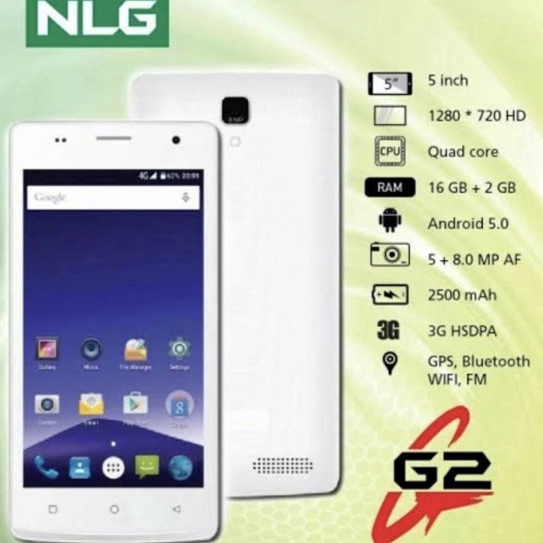 ORIGINAL Android Hp NLG G2 Ram 2GB Internal 16GB 3G cuci gudang