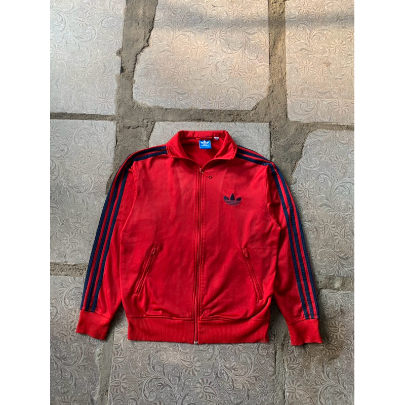 Tracktop Adidas Firebird maroon list navy