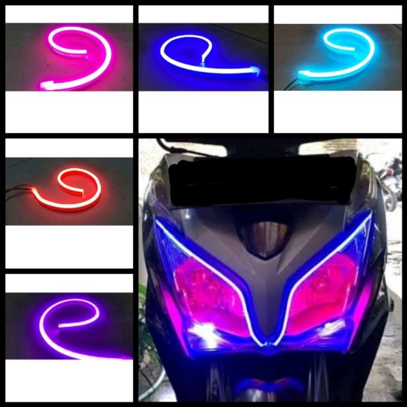 Lampu Alis Fleksibel Vario 125 OLD kualitas lampu bagus