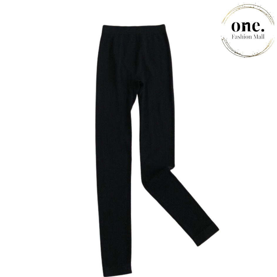 Borong Irit  ONEFASHIONMALL CW11 Celana Legging Panjang Highwaist Wanita Bahan Kaos Spandex Leging K