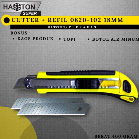 

CUTTER 0820-102 18MM HASSTON / PROHEX / REFIL CUTTER / GUNTING CUTTER / ISI ULANG CUTTER / REFIL CUTER / CUTER HASSTON / CUTTER TERMURAH / PROMO CUTTER / CUTTER ANTI KARAT / CUTTER BESAR / ISI CUTTER / CUTTER LUCU / MURAH / TERLARIS @ARMYMATERIAL.LAMPUNG