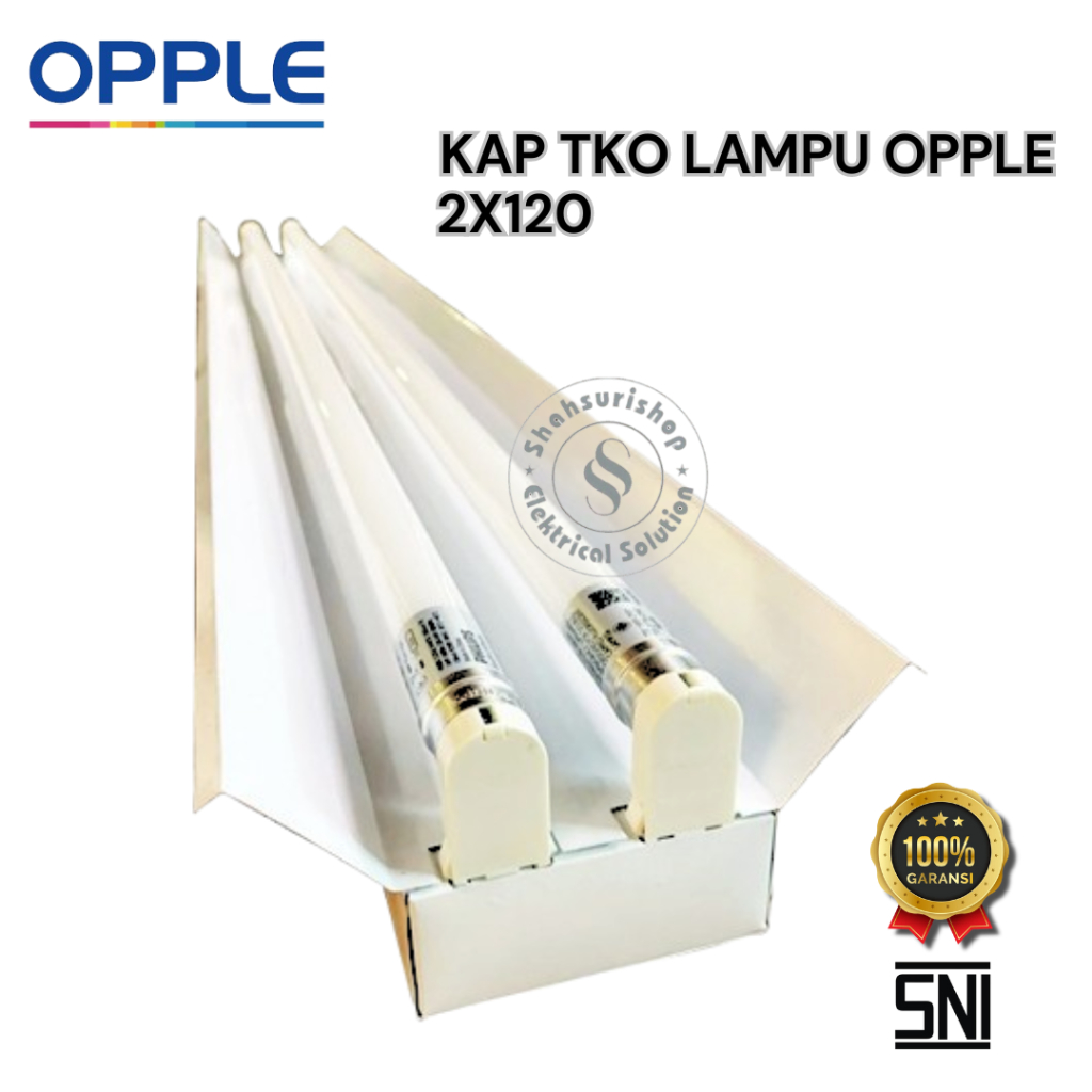 OPPLE KAP LAMPU TKO 2X120 120CM KOMPLIT, OPPLE KAP TKO TL 2X36