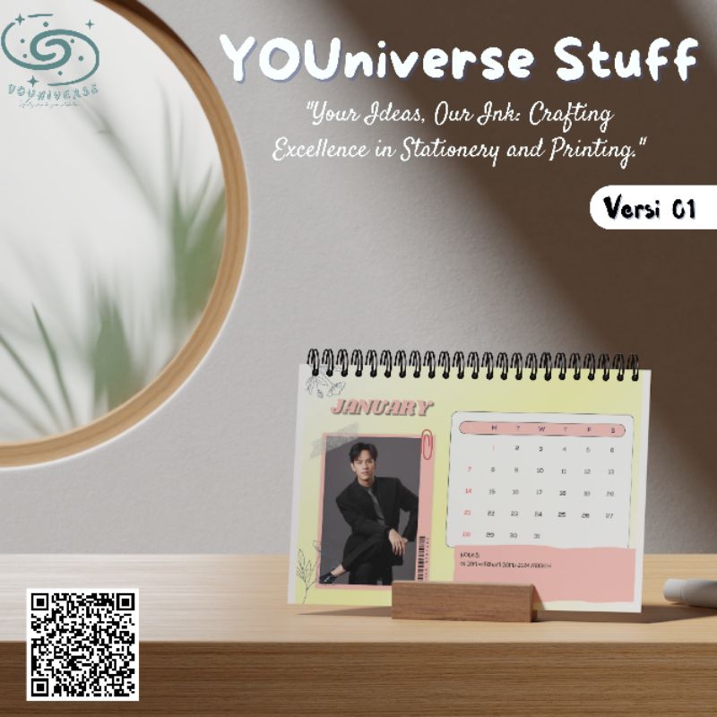 

Ohm Pawat Nanon Korapat OhmNon Kalender Meja 2024 / Desk Calendar 2024 Thai Actors version A5 Murah