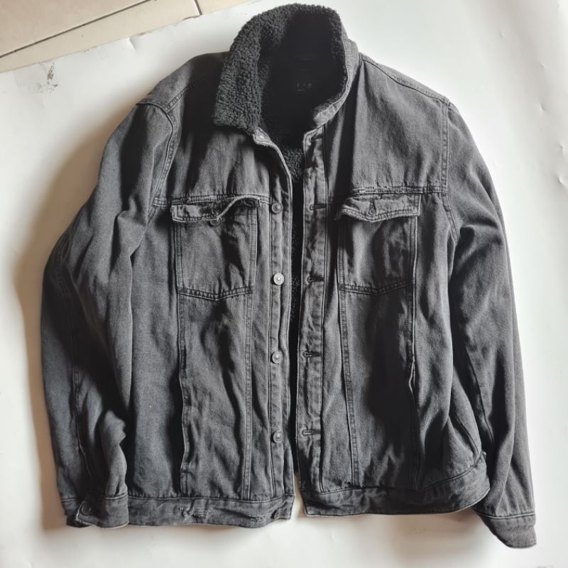 jaket denim pull&bear l