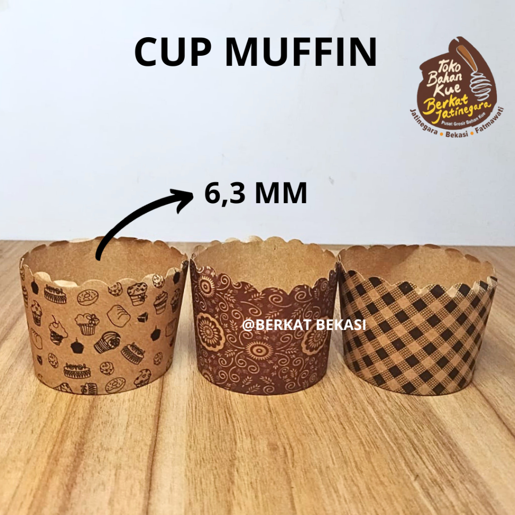 CUP MUFFIN BULAT 50PC / CUP MUFFIN / CUP MUFFIN BULAT 6,3 MM