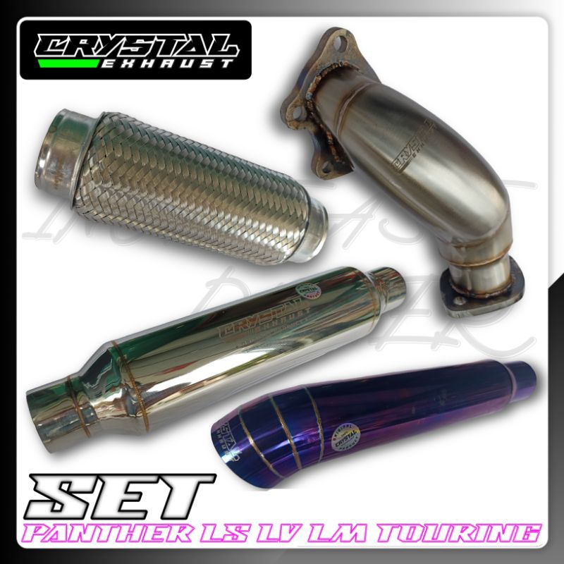 Full system Knalpot Mobil Panther Turbo Crystal Exhaust/ knalpot mobil panther turbo ls/ knalpot mob