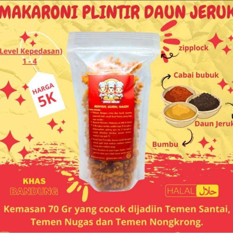 SNACK MAKARONI SPIRAL VIRAL PEDAS DAUN JERUK|MAKARONI BANTET BERLIM VIRAL PEDAS DAUN JERUK|SNACK BAS