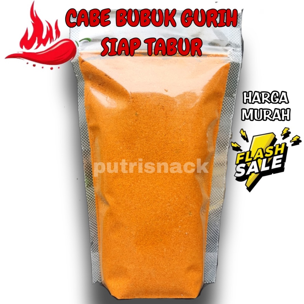 100gr Cabe Bubuk / Cabe Bubuk Gurih Siap Tabur / Rempah Cabe Flashsale