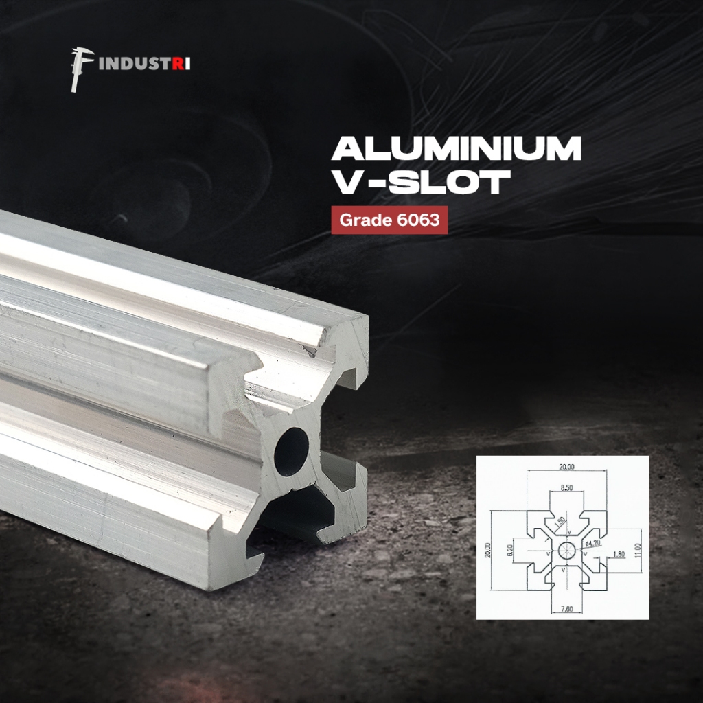 Aluminium profile V Slot 2020 | Aluminium CNC Track T slot conveyor