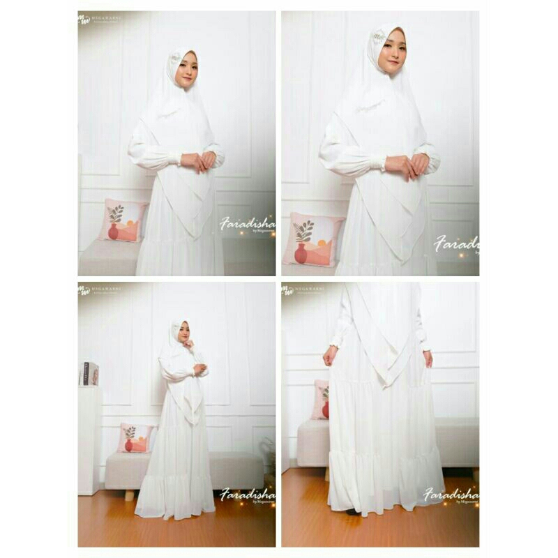 [NEW PRIBADI] Faradisha Gamis Set Khimar Syar'i Ceruty by Megawarni