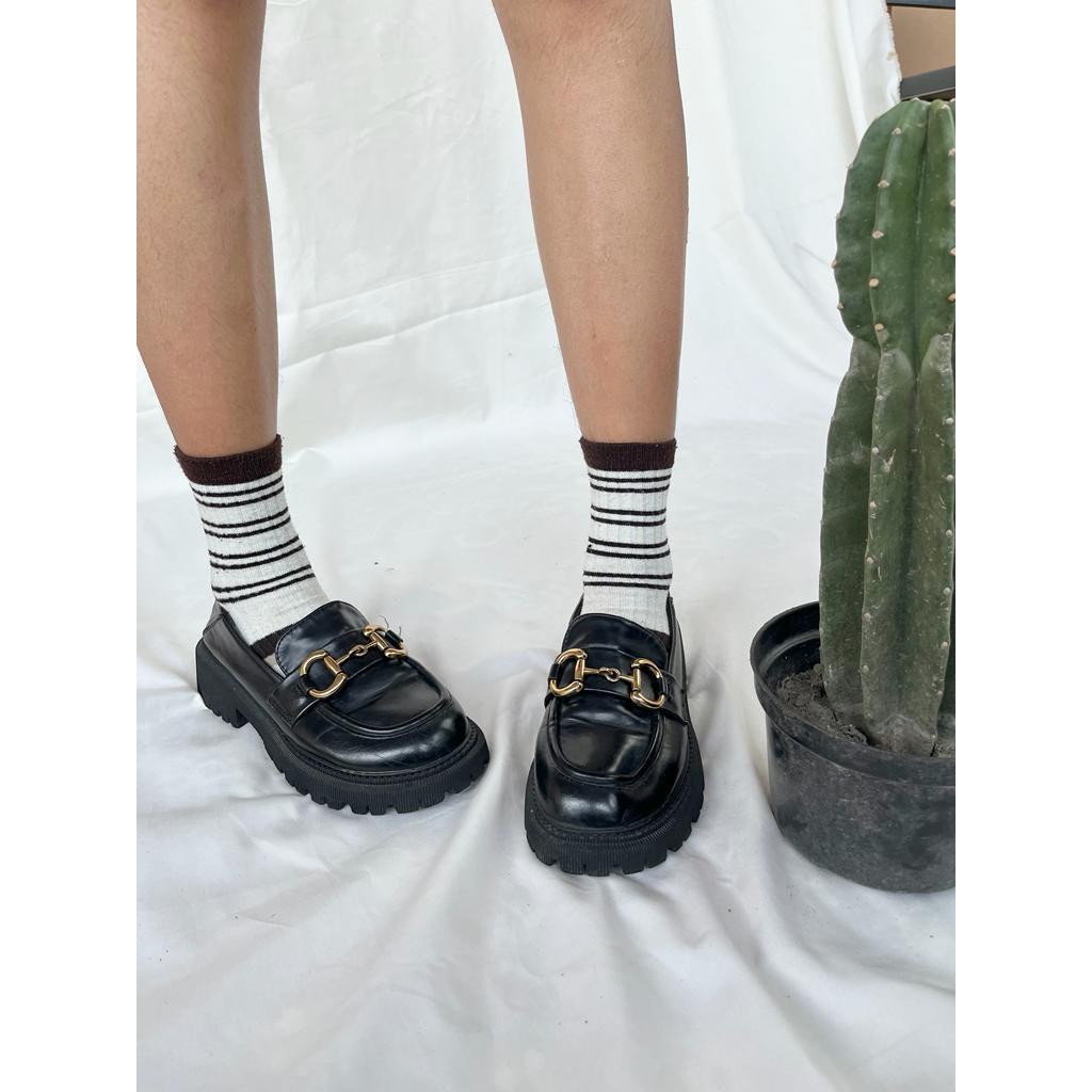 Loafers Vintage Gold Chain (Sepatu Loafer)