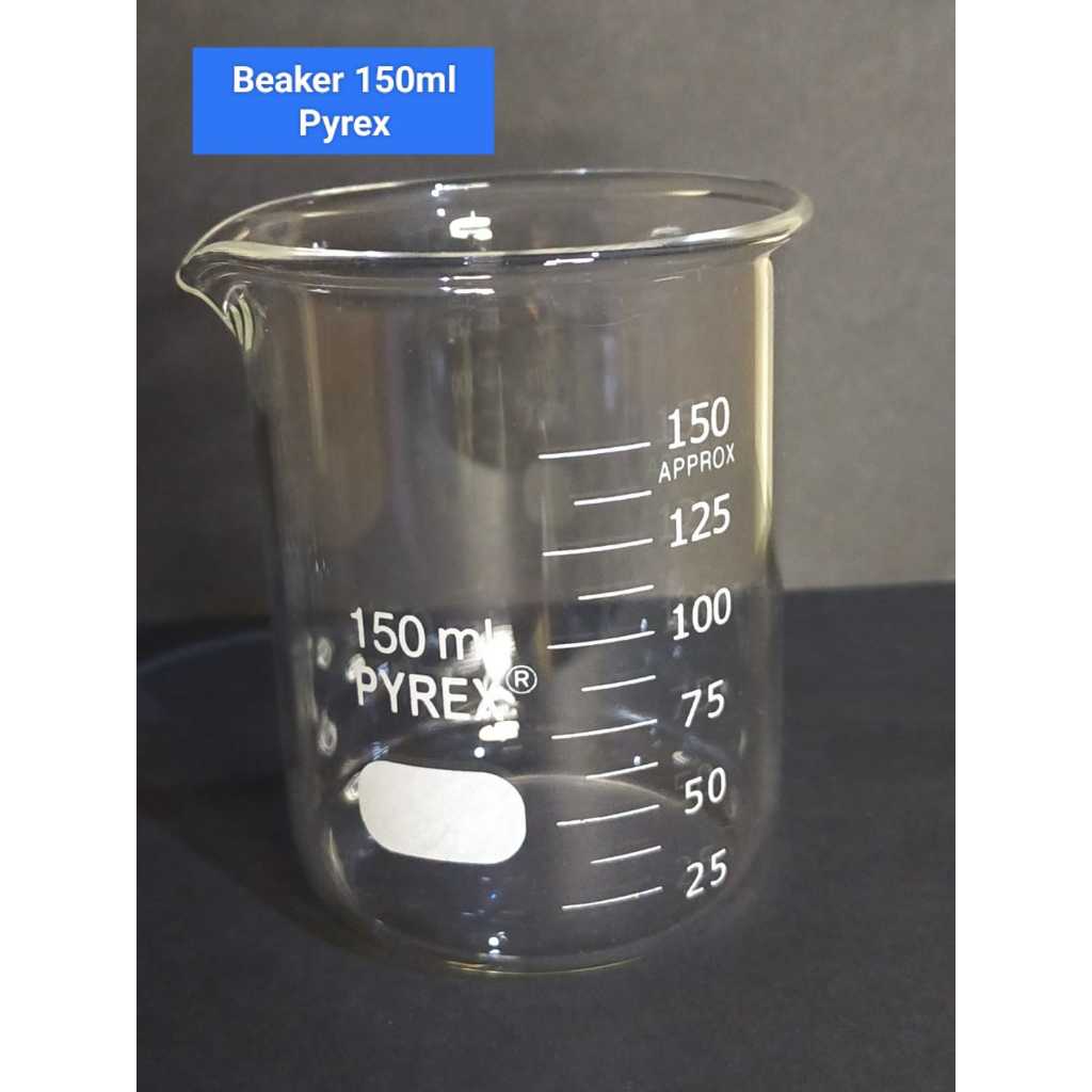 Beaker glass gelas beaker 150ml kaca pyrex gelas piala 150ml